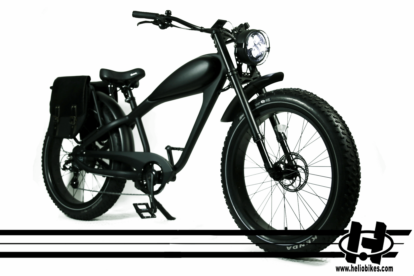 HELIO Patriot Cafe Racer Style Electric Bicycle Ebike