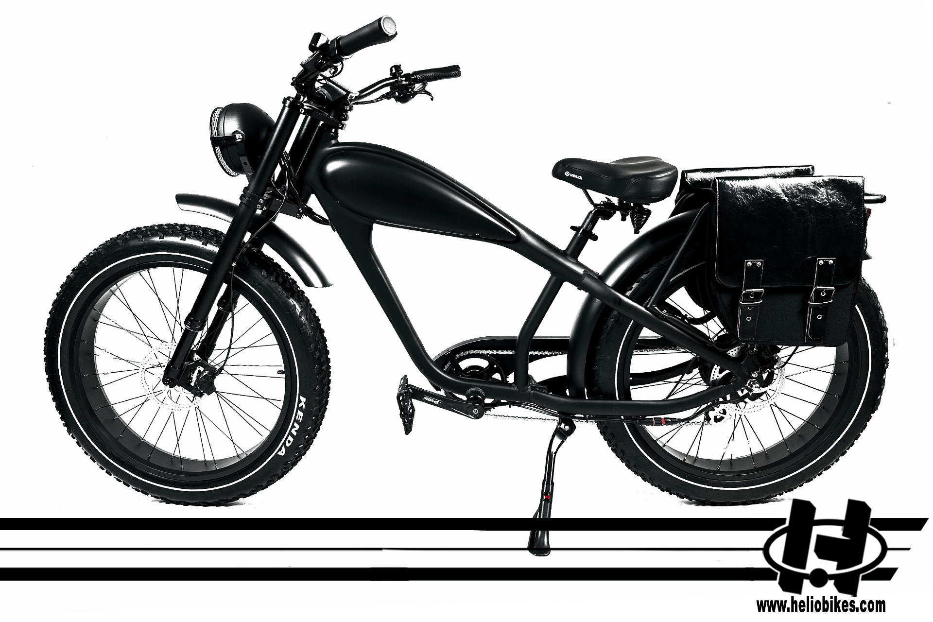 HELIO Patriot Cafe Racer Style Electric Bicycle Ebike