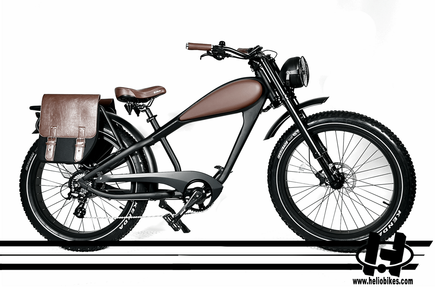 HELIO Patriot Cafe Racer Style Electric Bicycle Ebike