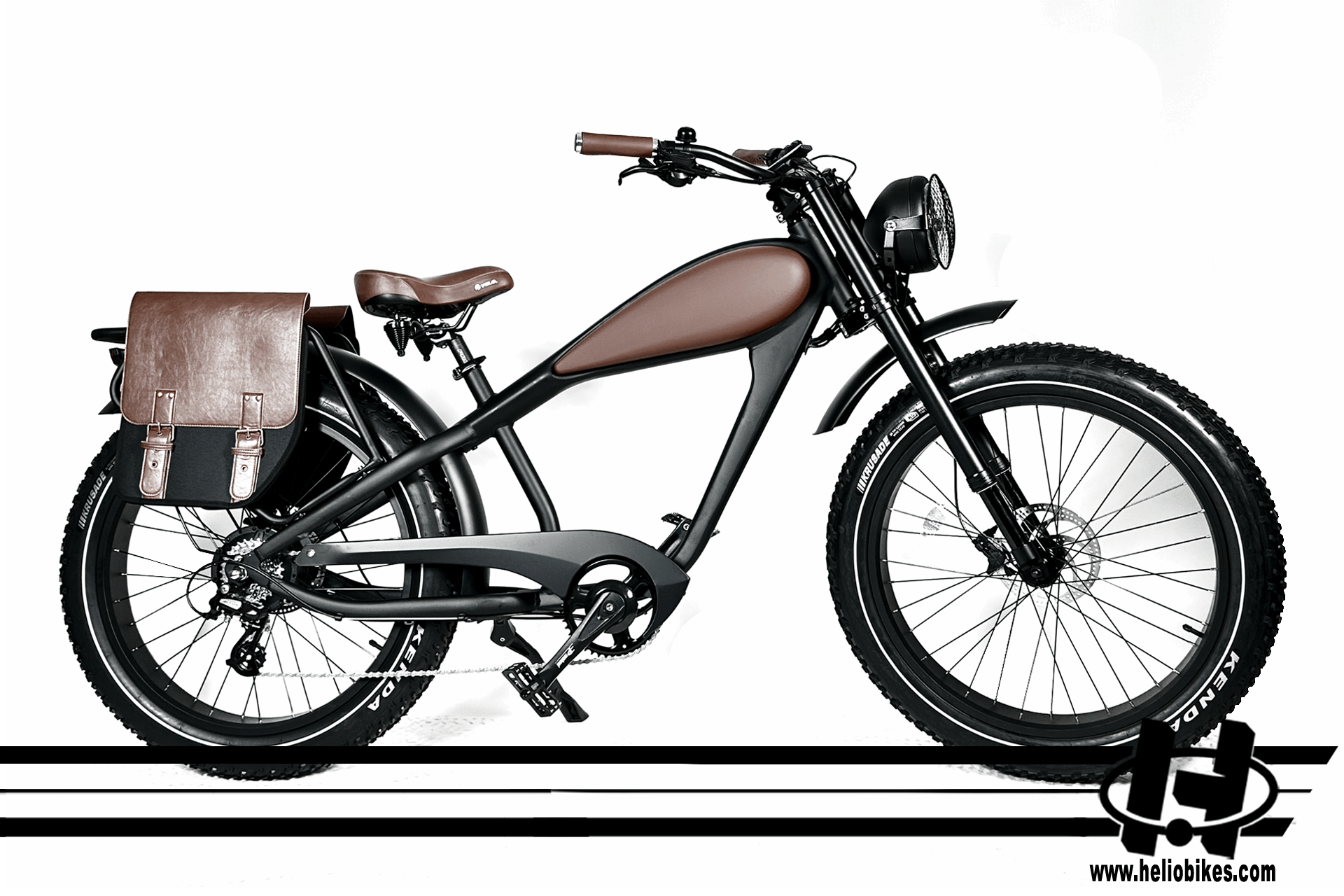 HELIO Patriot Cafe Racer Style Electric Bicycle Ebike