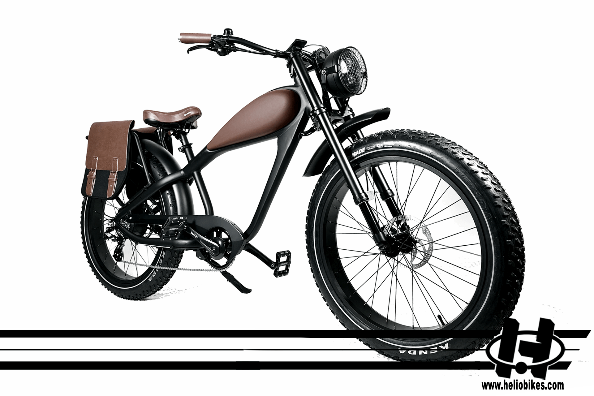 HELIO Patriot Cafe Racer Style Electric Bicycle Ebike