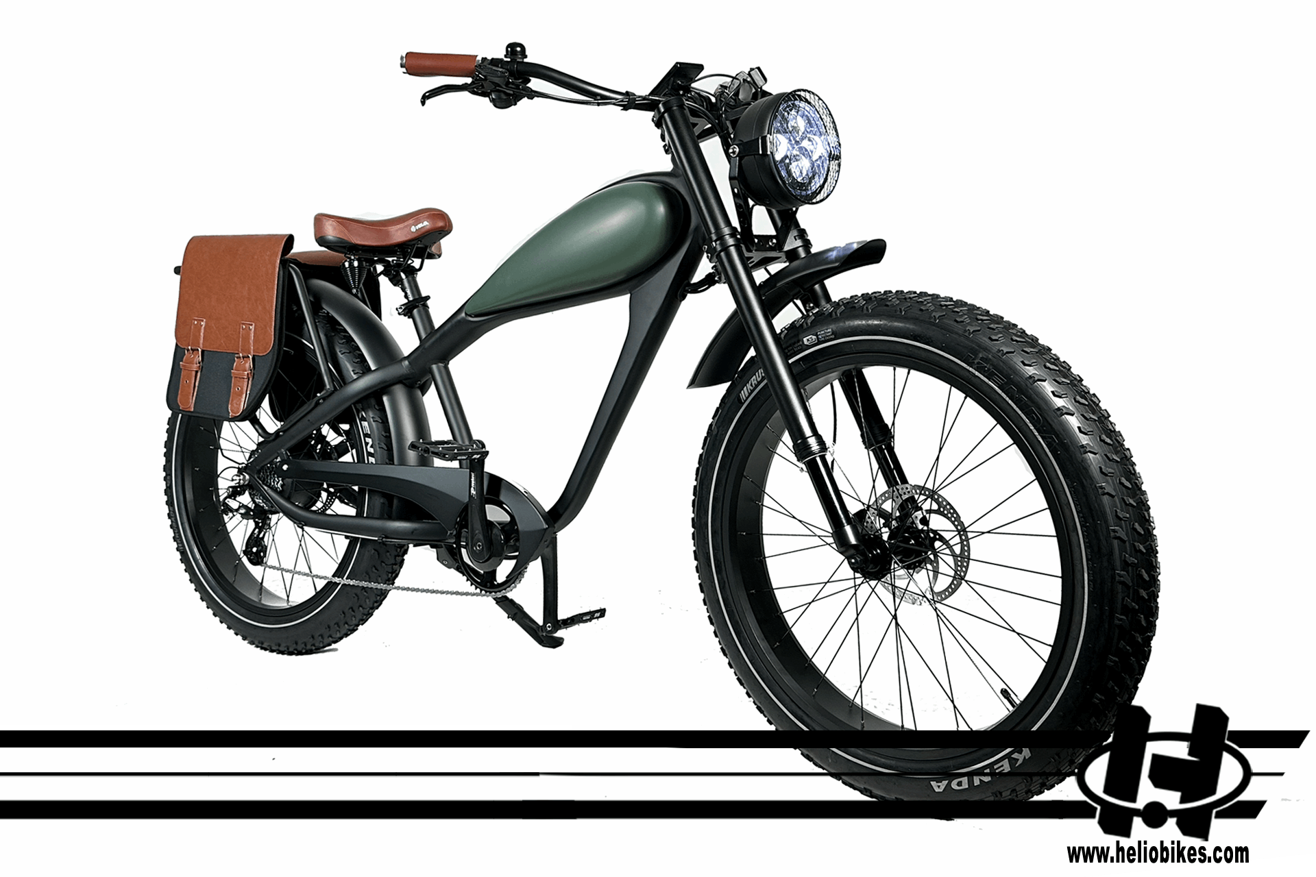 HELIO Patriot Cafe Racer Style Electric Bicycle Ebike