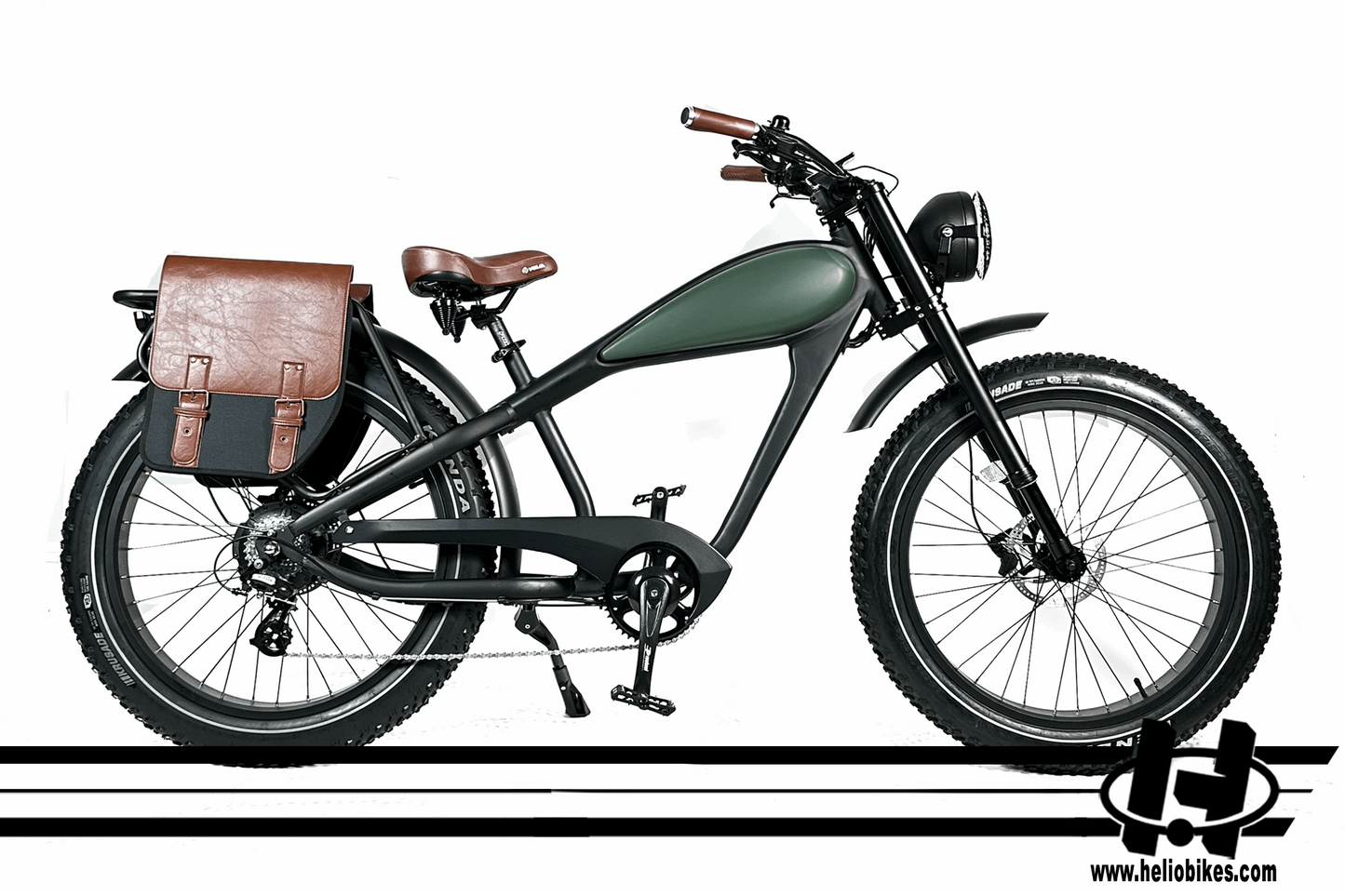 HELIO Patriot Cafe Racer Style Electric Bicycle Ebike