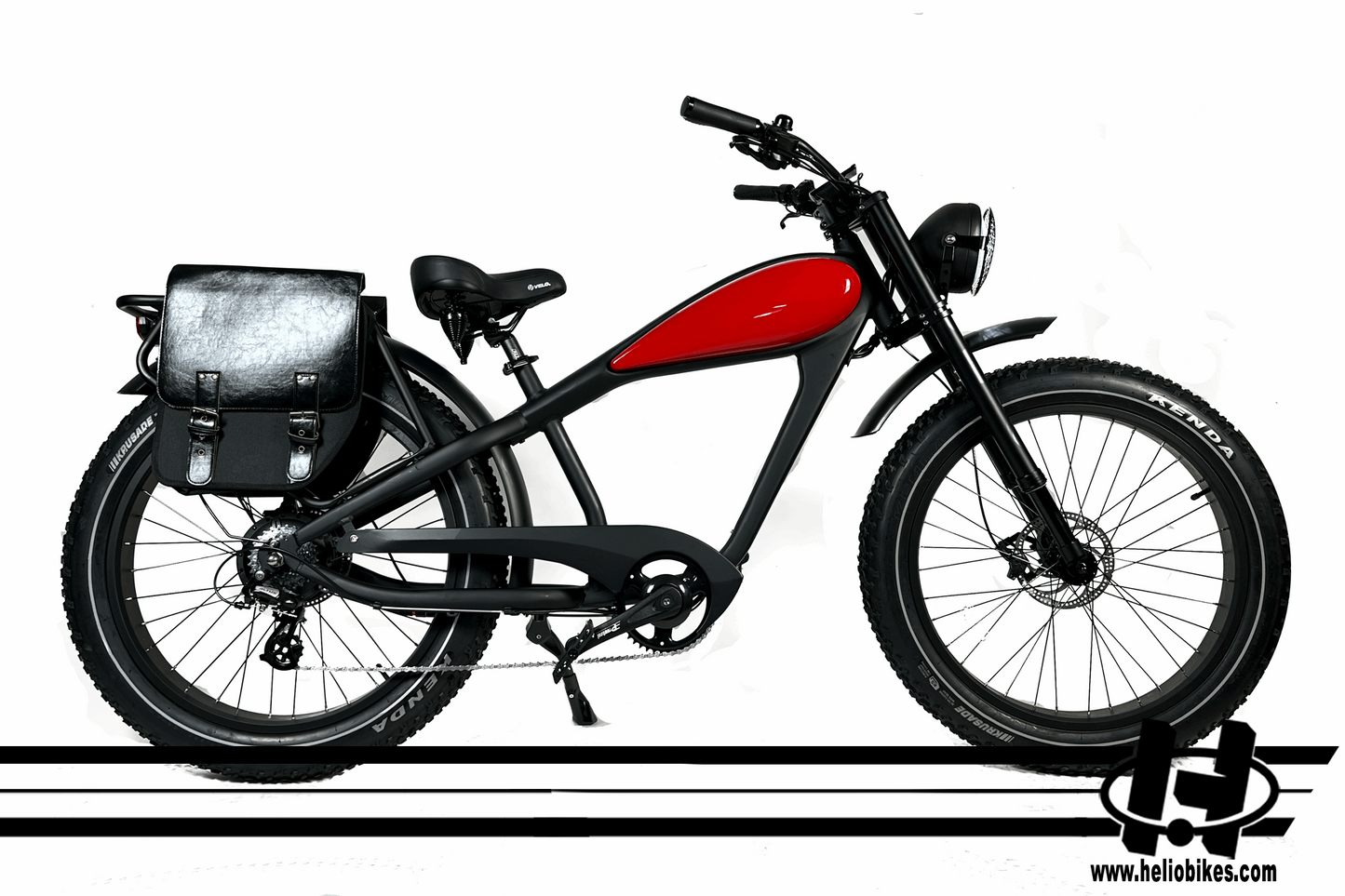 HELIO Patriot Cafe Racer Style Electric Bicycle Ebike