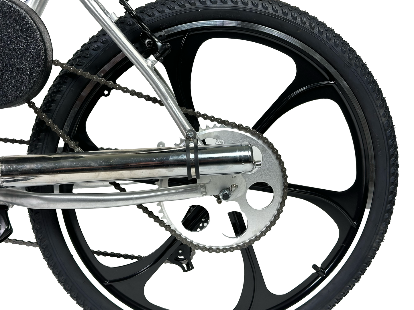 Helio Supernatural 4 stroke Motorized bicycle header Exhaust