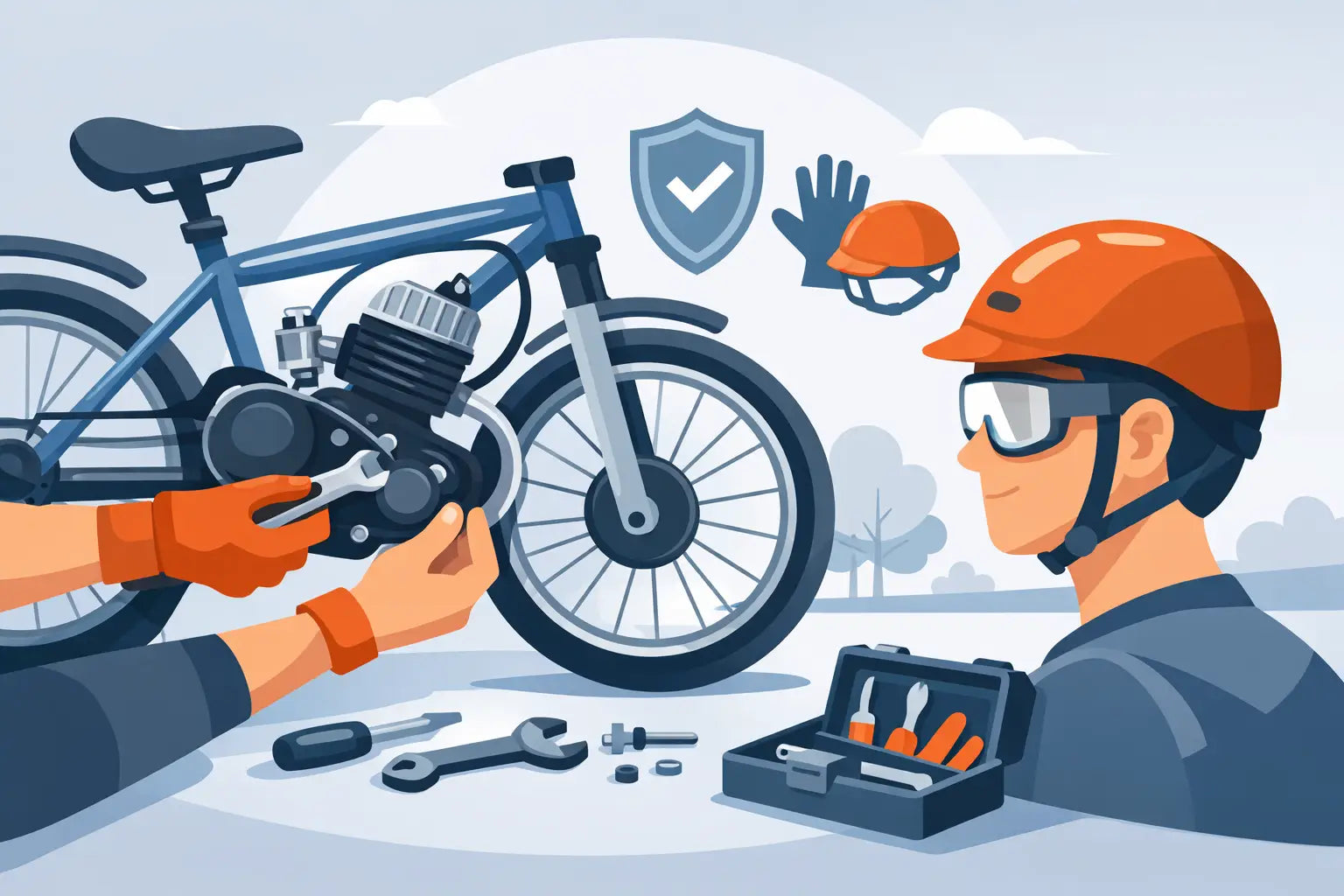 How to Install a Bicycle Engine Kit Safely