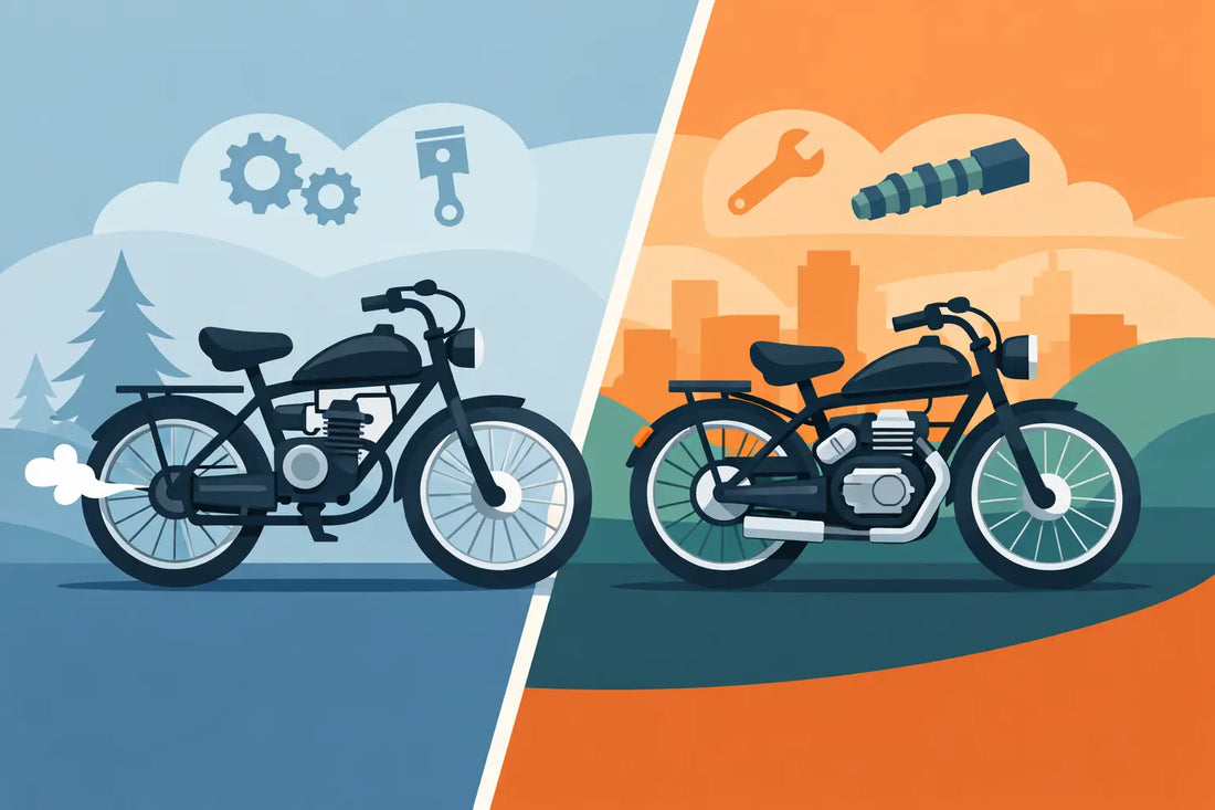 2 Stroke vs 4 Stroke Motorized Bike Choices