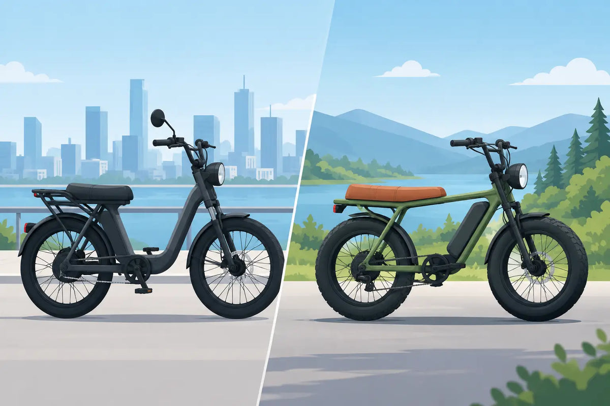 Moped Bicycle Comparison for Real-World Riding