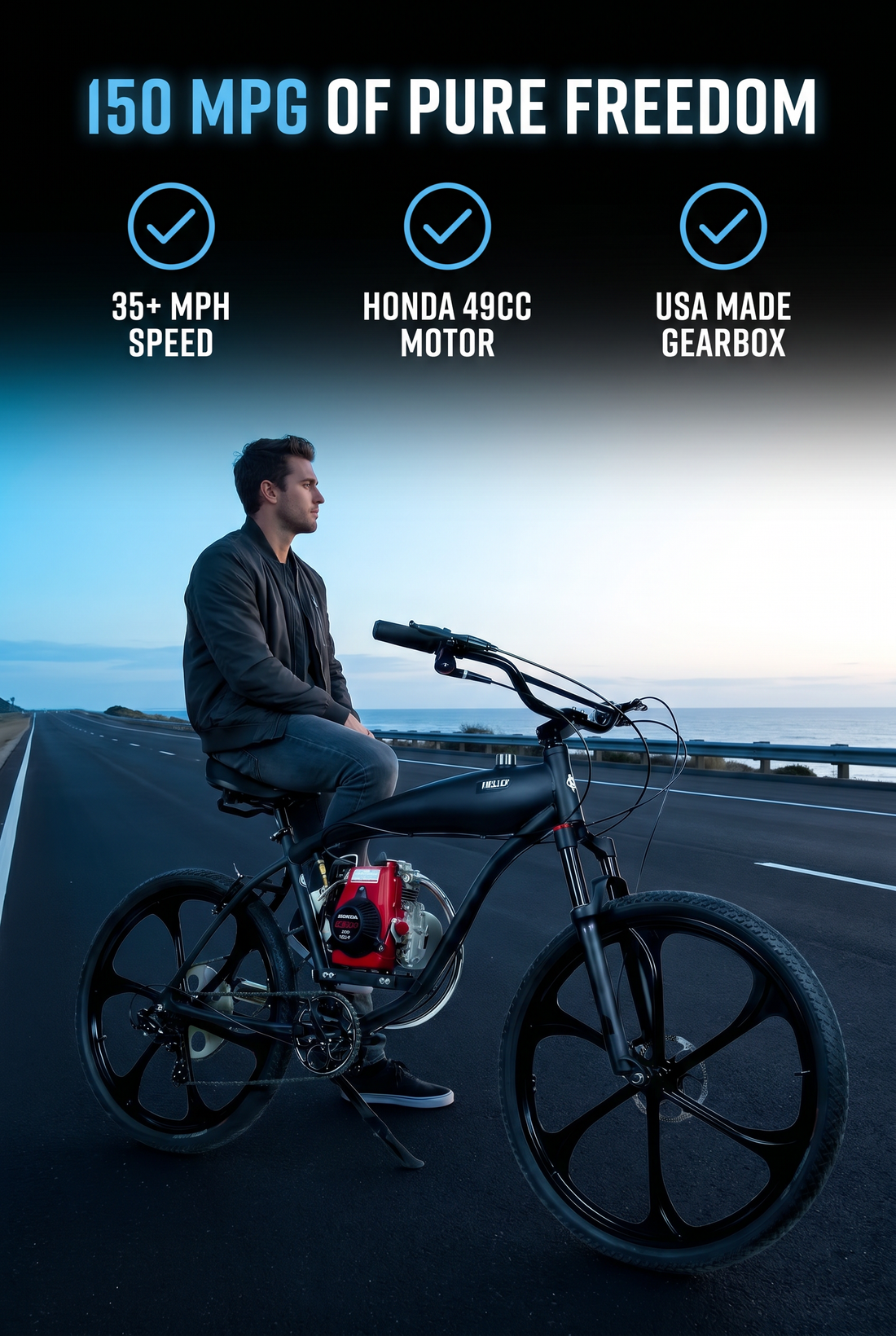 Motorized Bicycles for Sale That Work Hard