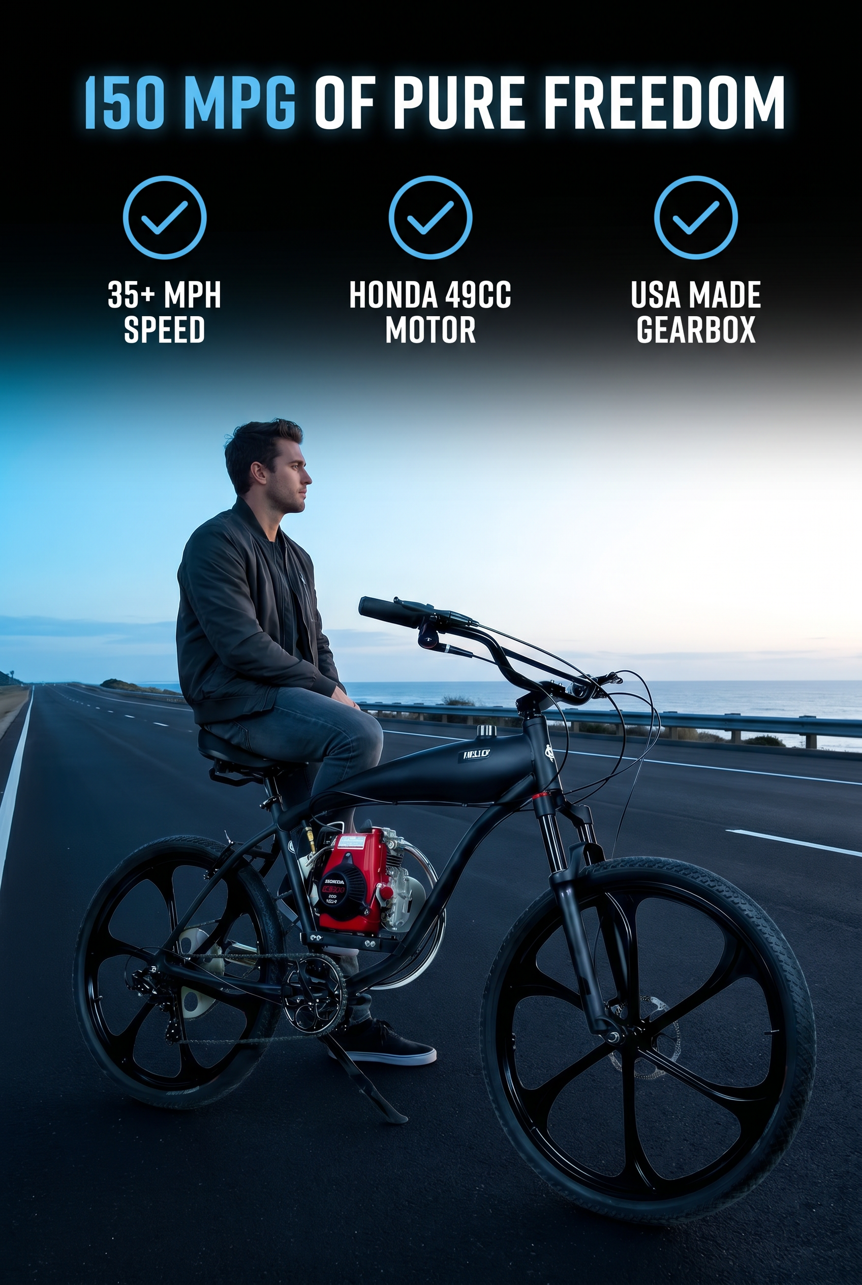 Motorized Bicycles for Sale That Work Hard