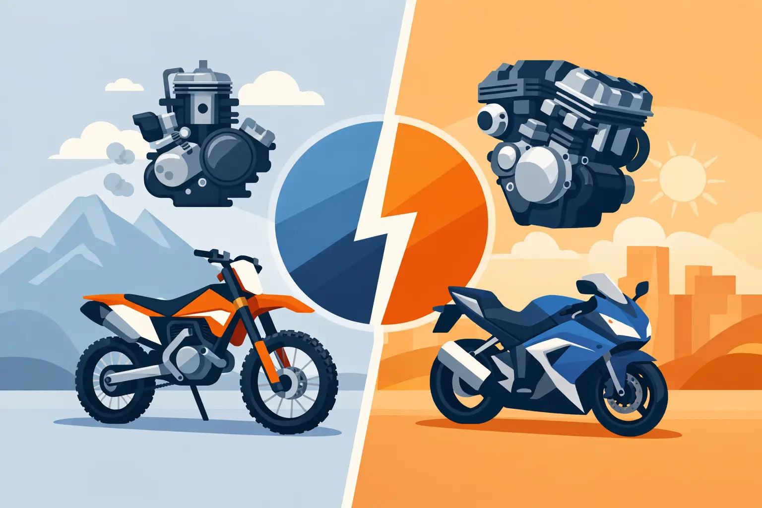 Two Stroke Versus Four Stroke: Which Bike Engine?