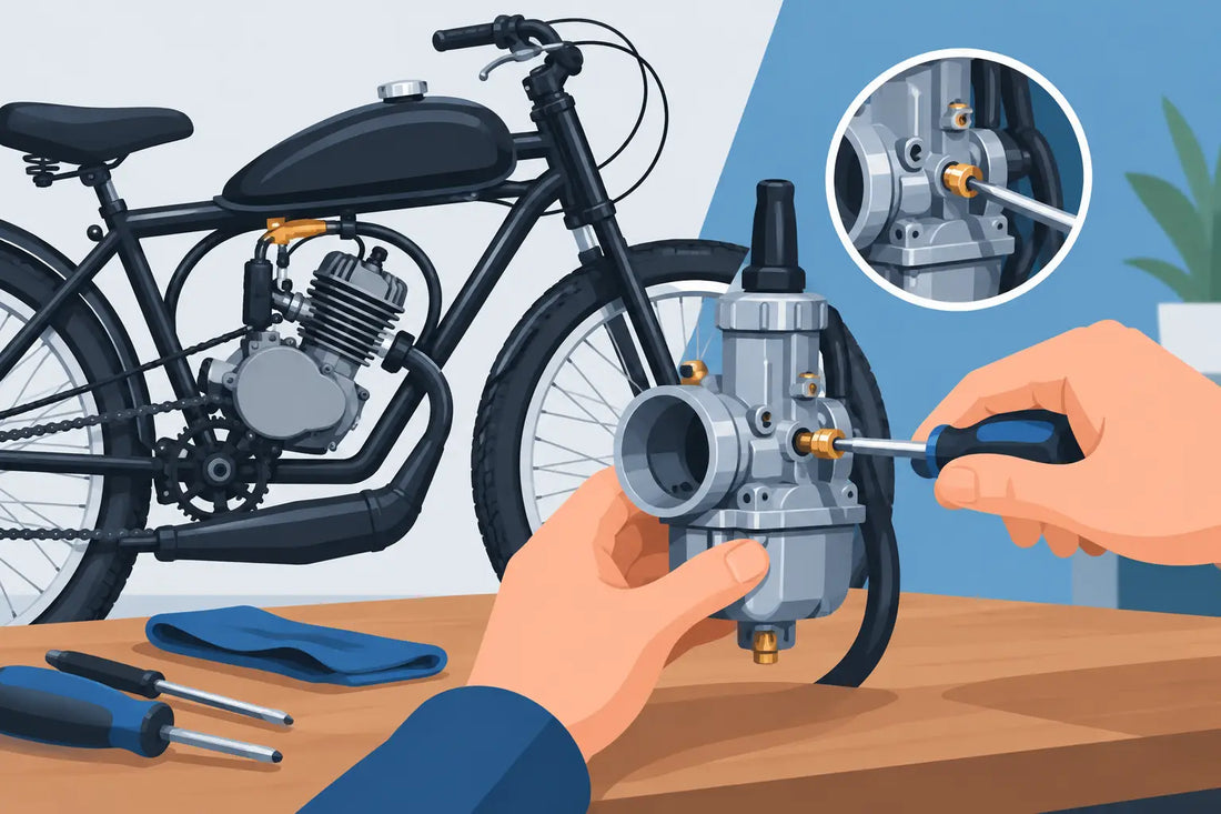 How to Adjust a Motorized Bike Carburetor