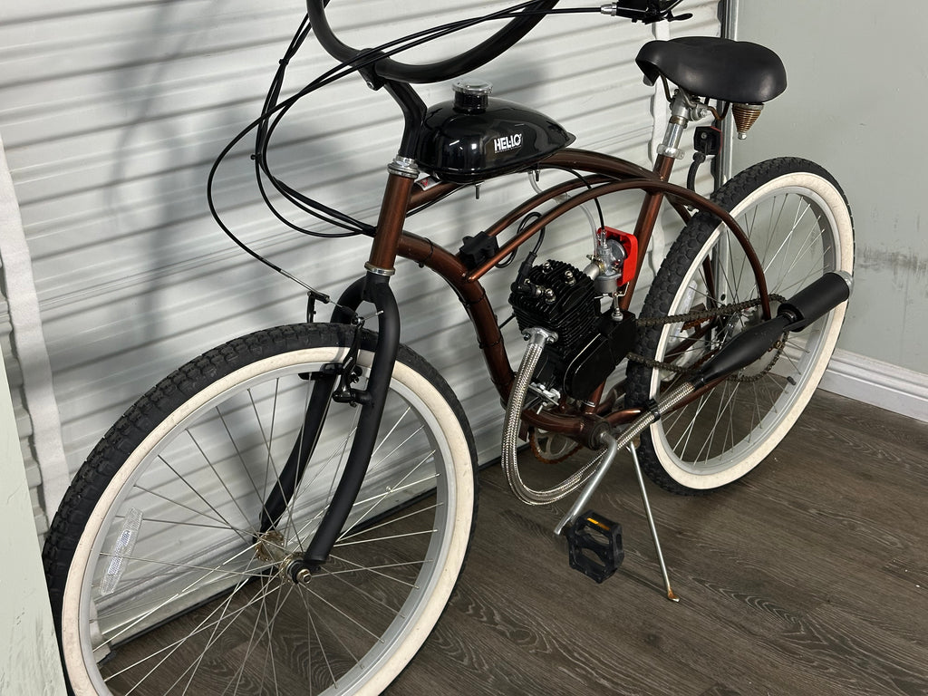 Available Now USED Basic 2 Stroke Motorized Bicycle helio bikes