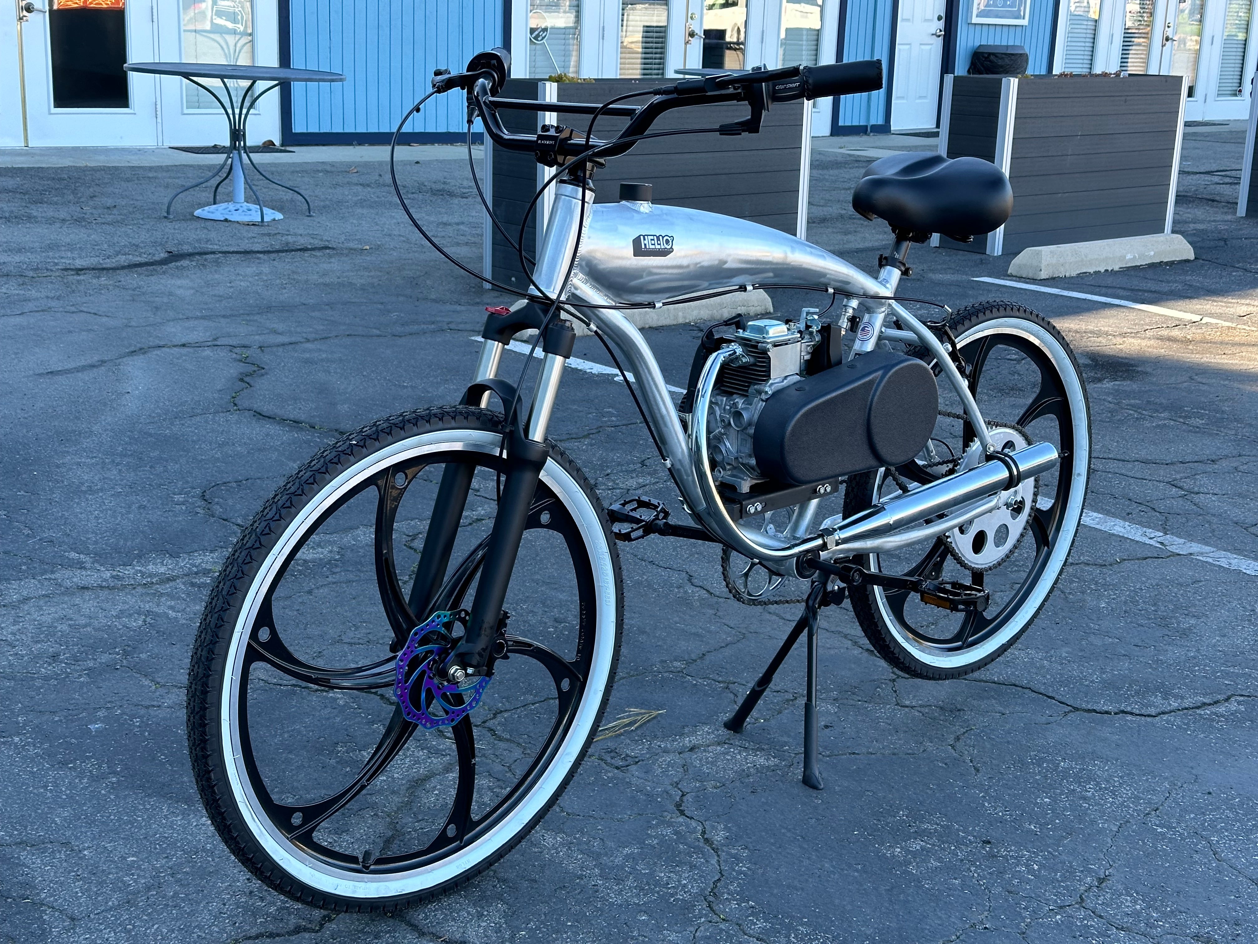 4 Stroke Motorized Bicycle For Sale – Helio Motorized Bikes