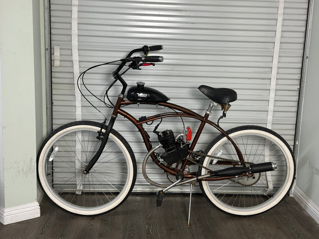 Available Now USED Basic 2 Stroke Motorized Bicycle helio bikes