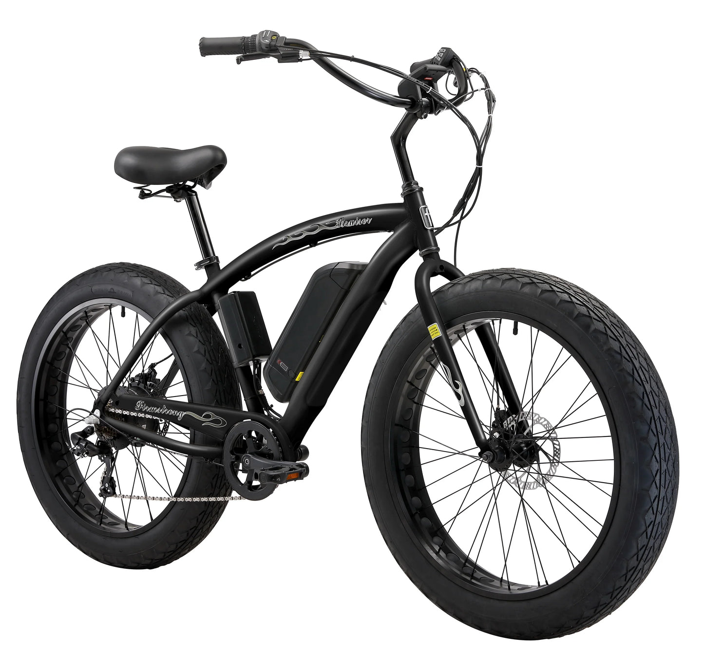 FIRMSTRONG 26" E-BRUISER MAN 750W 7 SPEED ALLOY BEACH CRUISER ELECTRIC BICYCLE