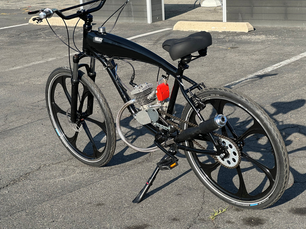 Available Now Black Supernatural 2 Stroke Motorized Bicycle