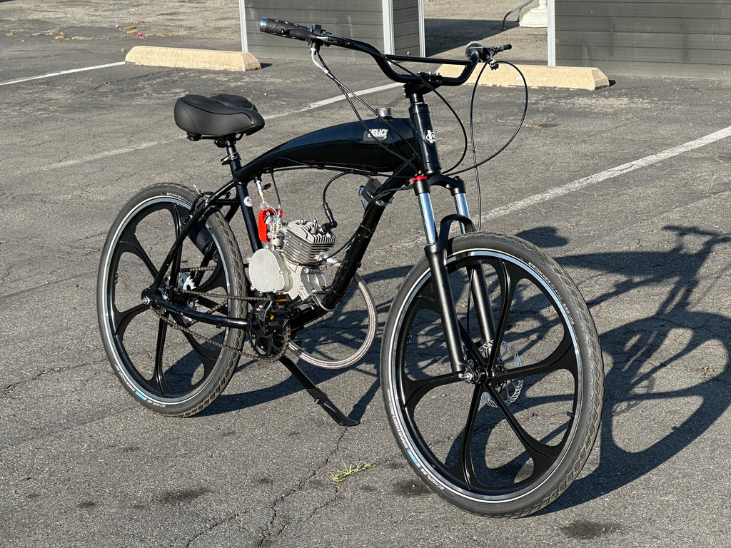 Available Now Black Supernatural 2 Stroke Motorized Bicycle