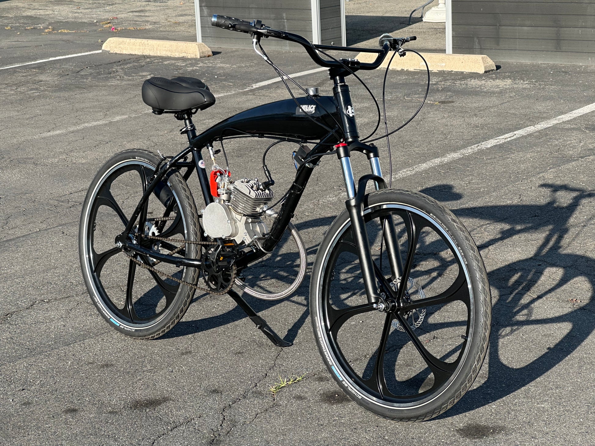 Available Now Black Supernatural 2 Stroke Motorized Bicycle