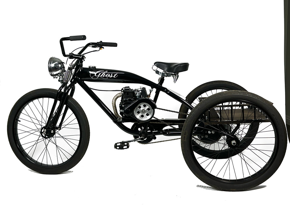 Phantom Ghost Trike gas powered tricycle side 2