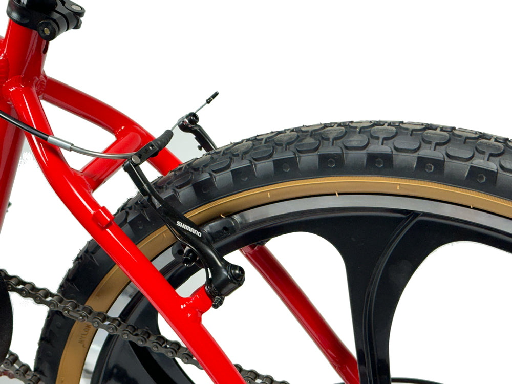 Red Helio Supernatural 49cc 4 Stroke Bike Rear Shimano Brake
