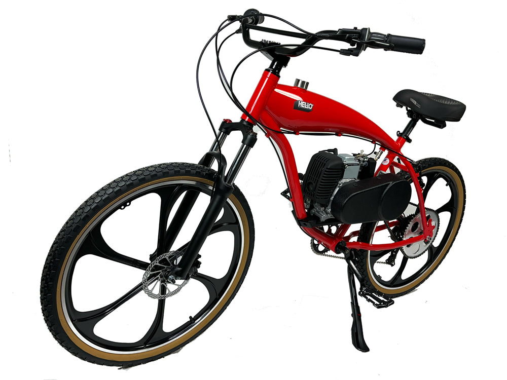 Red Helio Supernatural 49cc 4 Stroke Bike