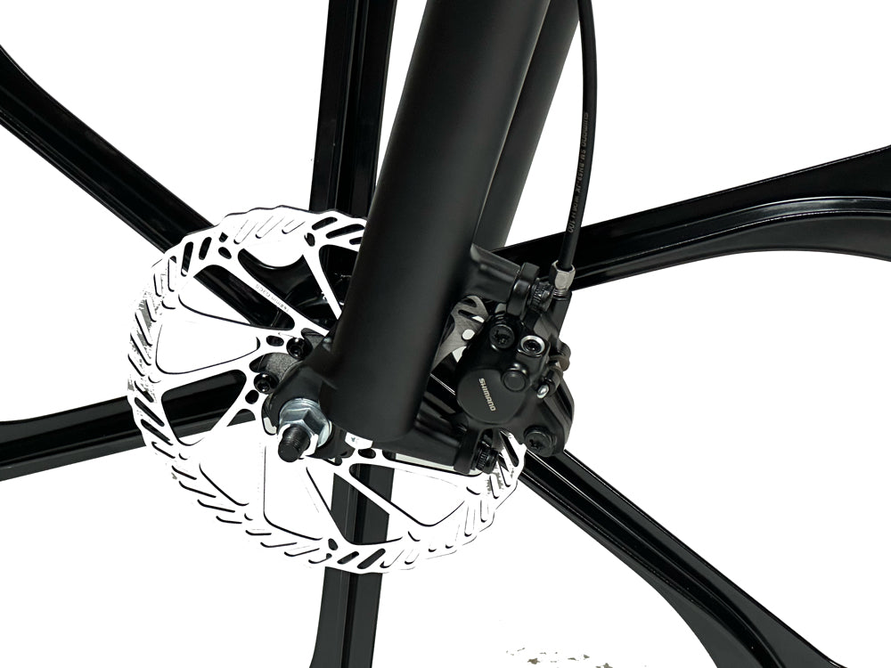 Red Helio Supernatural 49cc 4 Stroke Bike front Disc Brake