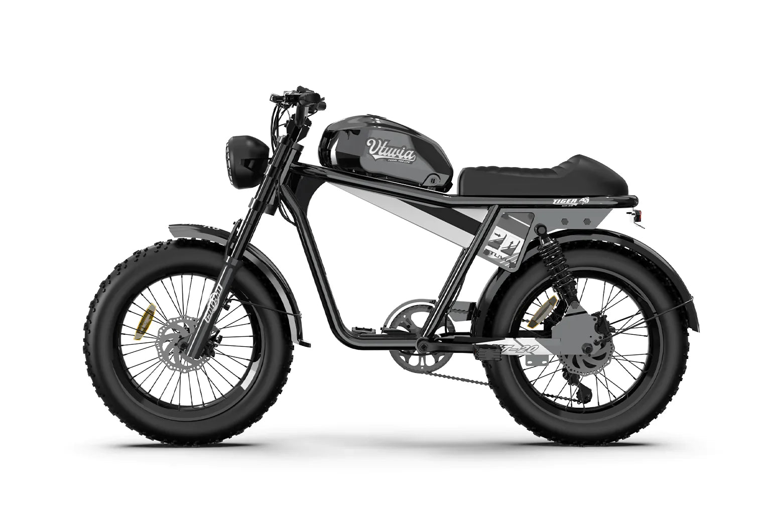 Qiolor Tiger Ebike Super Cool Retro '73 Mini Electric Motorcycle