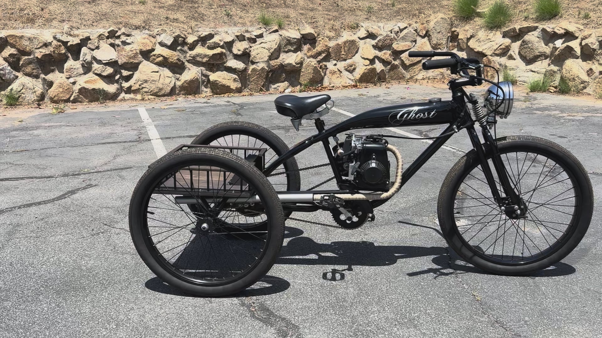 Custom Phantom Ghost Trike One of a Kind Gas Tricycle
